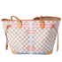 Louis Vuitton Neverfull MM Summer Truck Tote Bag N41065 Azur Damier Canvas